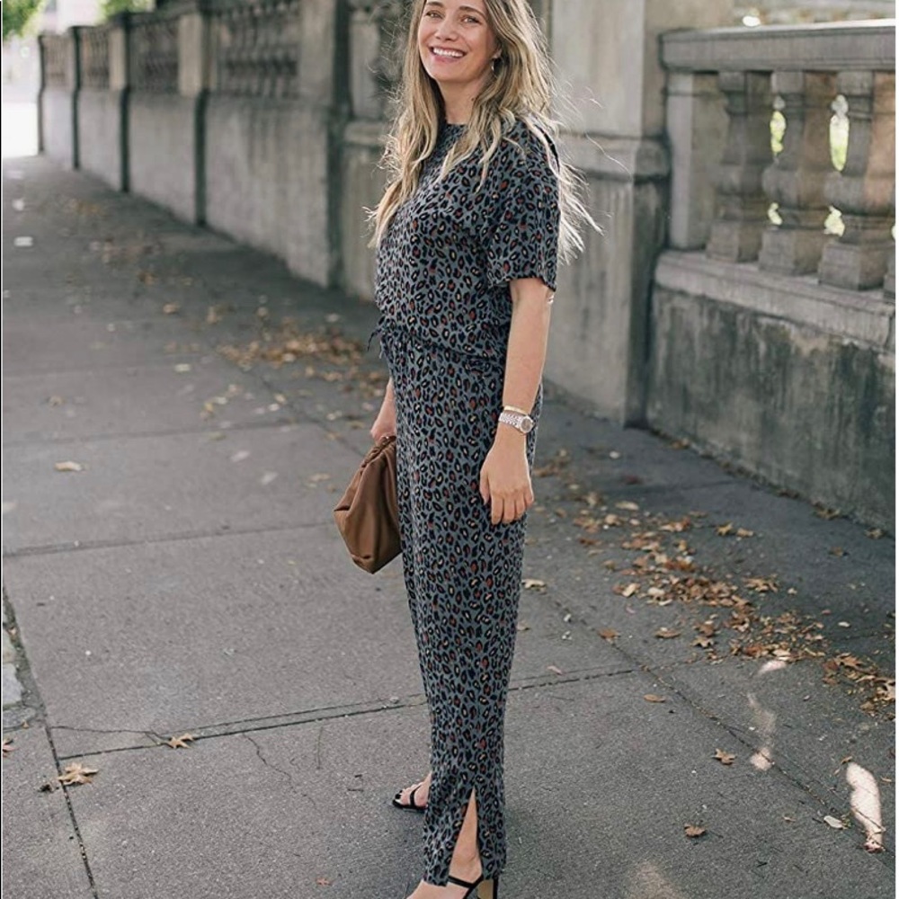 The Drop Women's Grey Animal Print by Grace Atwood